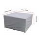 thumbnail image 5 of Cubierta de muebles para exterior, interior, mesa, sofá, silla, protector, impermeable, a prueba de rayos UV, a prueba de viento, cubierta antipolvo, 126x126x74cm sidaley HA001768-05, 5 of 6