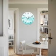 thumbnail image 4 of Wall Clock Turquoise Mountain Clocks PVC Silent Non-Ticking Battery Operated Decorative Ombre Abstract Natural Round Clock for Home Living Room Kitchen Bedroom Office School Wall Decor 14 Inch, 4 of 9