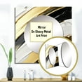 thumbnail image 3 of Designart "Midnight Waves Of Passion Abstract Black Gold" Abstract Painting Square Mirror Wall Decor Modern - Large Gold Square Bathroom Mirror - Square Printed Wall Mirror Art, 3 of 5