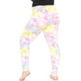 thumbnail image 3 of Stretch Is Comfort Women's Oh so Soft PS Leggings Pik Yellow Tie Dye 2X, 3 of 6