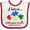 White and Red, variant on Inktastic Autism Awareness Boys or Girls Baby Bib