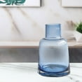 thumbnail image 6 of Todaioua Solid Color Art Glass Vase for Flowers - 5.4" Tall Unique Flower Vase, Clear Handmade Bottle Vase for Home Decor, Bud Vase as Decorative Shelf Decor or Wedding Gift, Blue, 6 of 6