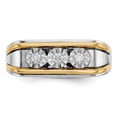 thumbnail image 4 of 14k Two-tone Gold Diamond Mens Ring RM5794, 4 of 5