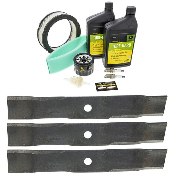 John Deere LT166 Maintenance Kit   Mulching Blades, 48" Mower Deck