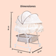 thumbnail image 4 of Cuna Bebé Moisés Mecedora Bambineto Aeiou Beige, 4 of 4