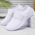 thumbnail image 6 of Women's Shoes,Orthopedic Shoes for Women Orthopedic Slippers for Women Summer Spring Breathable Mesh Backless Slip-on Mule Shoes with Arch Support Soft Soles Casual Outdoor Slippers,White,10, 6 of 6