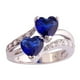 thumbnail image 3 of Anillo de piedra preciosa blanca y arcoíris con corte de corazón para mujer, joyería para amantes de la moda Wmkox8yii  fajkfhkj1403, 3 of 5