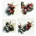 thumbnail image 6 of HmNPlay 10 Pack Artificial Red Holly Berry Stems - Realistic Faux Berries for Christmas Tree Decor, Holiday Wreaths, Festive Home Decor & Gift, 6 of 7