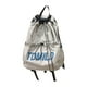 thumbnail image 1 of Mochila con cordón, bolsa de nailon informal con bolsillos, portátil, para playa Gris, 1 of 8