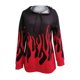 thumbnail image 4 of Sudaderas de manga larga con capucha y estampado de llama informal con cuello en V para mujer Pompotops gfhjh11984, 4 of 4