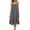 Dark Gray, variant on 2026 Summer Dress for Women Spaghetti Strap Ruffle Hem Flowy Midi Dress for Beach & Casual Wear
