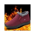 thumbnail image 5 of Fangasis Women Men Snow Boots Casual Warm Shoes Comfort Winter Boot Walking Pedal Ankle Booties Purple (Women) 7.5, 5 of 9