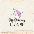 thumbnail image 4 of Inktastic Grammy Loves Me Unicorn Girls Girls Toddler Dress, 4 of 5