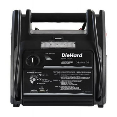 DieHard Portable Power 750A Automatic 12V Battery Jump Starter, Black