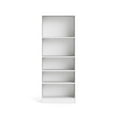 thumbnail image 4 of Tvilum Element Adjustable 5 Shelf Bookcase, Storage Home Office Bookshelf for Adults, White, 4 of 11