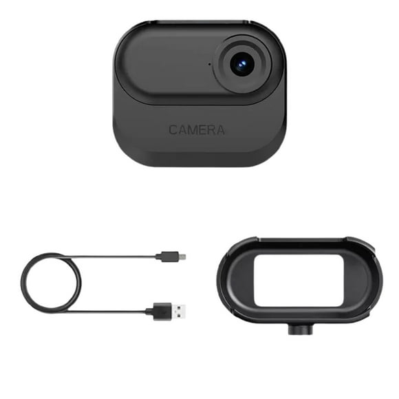 Cámara de pulgar con carga magnética Pisexur Electronics para hombres - Cámara HD para mascotas para viajes, ciclismo, cámara de acción de bolsillo para disparar, electrónica para niños, organizador