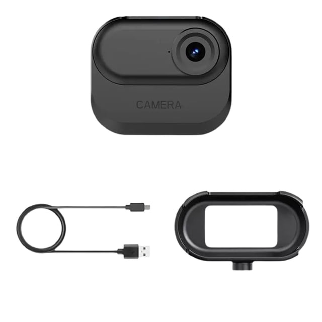 Cámara de pulgar con carga magnética Pisexur Electronics para hombres - Cámara HD para mascotas para viajes, ciclismo, cámara de acción de bolsillo para disparar, electrónica para niños, organizador