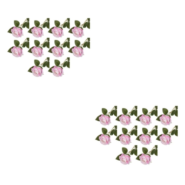Arreglo de flores artificiales Advancent 10 unids/set Rosa claro 2Conjunto