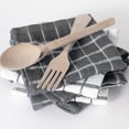 thumbnail image 5 of RITZ Terry Check Dish Cloth, Set of Six, Grey, 5 of 6