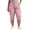 Pink, variant on Diufon Plus Size Cargo Pants for Women Button Elastic Waisted Travel Hiking Capri Pants with Multi Pockets