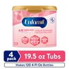 Enfamil A.R. Powder Baby Formula, Reduces Frequent Spit-Up, 19.5 oz Tub, 4 count