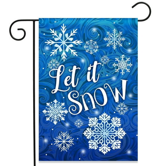 Briarwood Lane Let It Snow Snowflakes Garden Flag