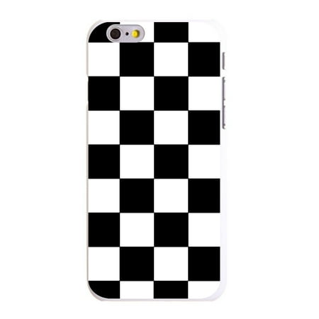 - CUSTOM White Hard Plastic Snap-On Case for Apple iPhone 6 PLUS / 6S PLUS (5.5