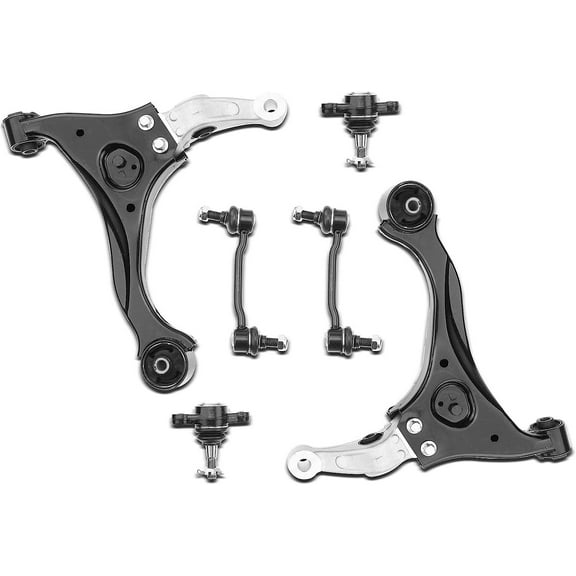 A-Premium 6Pcs Front Suspension Kit Lower Control Arm and Ball Joint Assembly Sway Bar Link Stabilizer link Compatible with Hyundai Sonata 2006-2010