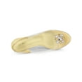 thumbnail image 4 of BLISSFUL STEP Chaussures pour Femmes Talons Compensés Transparents à Strass Bout Ouvert Slingback Chaussures Transparentes Or 10, 4 of 7