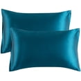 thumbnail image 1 of Funda de almohada de satén para el cabello y la piel, paquete de 2 - Fundas de almohada de tamaño estándar - Fundas de almohada de satén con cierre de sobre Xemadio LRWJ057-35, 1 of 5