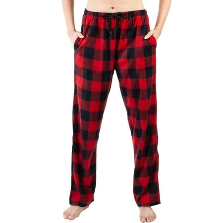 

Women’s Fleece Pajama Bottoms Lounge Pants Classic Patterns Sleepwear