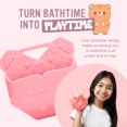 thumbnail image 3 of Scrubber Sud Scrubber® de silicona antimicrobiana para niños, rosa, 3 of 7
