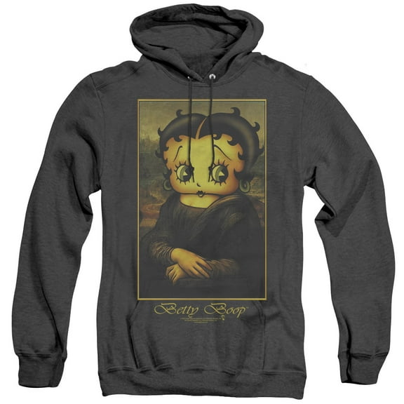 Betty Boop Boopalisa Adult Heather Hoodie Sweatshirt Black
