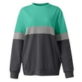 thumbnail image 6 of gakvbuo Plus Size Pullover Sweaters For Women Long Sleeve Sweatshirts Fall Tunic Tops Women's Pullover Round-Neck Long Sleeve Color Blouses Sweater Tops, 6 of 7