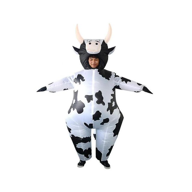 Disfraz inflable de cuerpo completo vaca dinosaurio fiesta traje hinchable Halloween Cosplay - cow-Dontodent Kuyhfg Sin marca