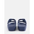 thumbnail image 3 of Wonder Nation Little and Big Boys or Girls Two Buckle Footbed Slide Sandals, 3 of 3