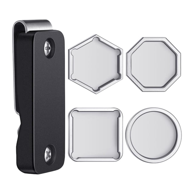 Almencla Support de Craie de Billard Cercle Hexagonal Support de Craie Carré Clip de Ceinture