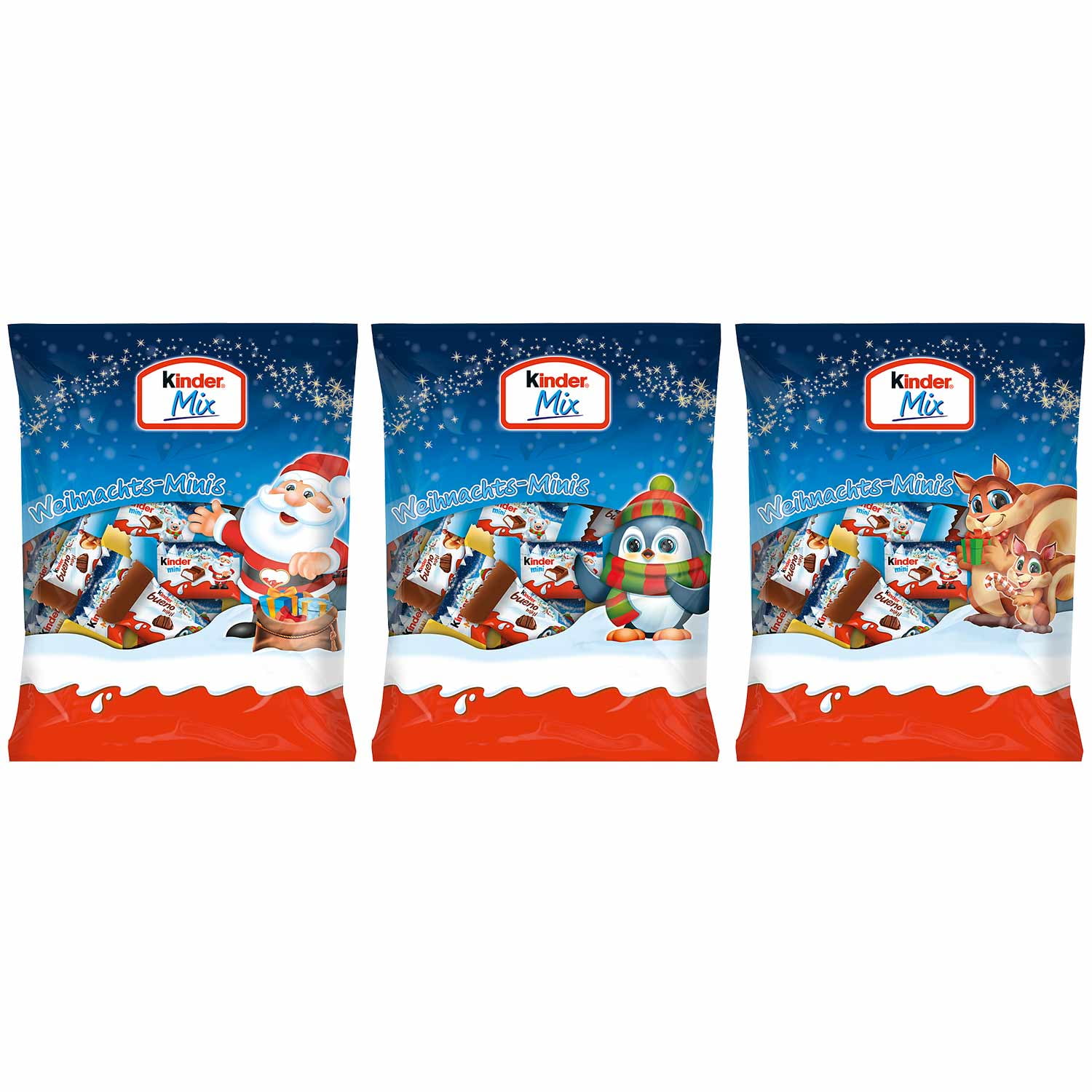 Ferrero Kinder Mini xMas Mix Assorted 156g - (Bueno, Cereal Chocolate) Walmart.com