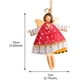 thumbnail image 3 of Adornos navideños de Papá Noel 2019, decoraciones para árboles, ángeles voladores de estaño bailando (12 por juego) Vhermosa WMZL-631-1, 3 of 4