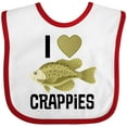 thumbnail image 3 of Inktastic Crappie Fishing I Love Crappies Boys or Girls Baby Bib, 3 of 4