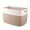 brown-100L, variant on HLAOLA 70L Large Storage Bin with Handles, Decorative Rope Basket for Living Room, Bedroom