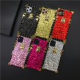 thumbnail image 2 of Funda de lentejuelas ostentosas de lujo, carcasa cuadrada con purpurina dorada para Samsung Galaxy A14, A54, A72, A52, A82, A22, A21S, A23, A53, A33, A34, A13, A51, A71 qiuyongming unisex, 2 of 2