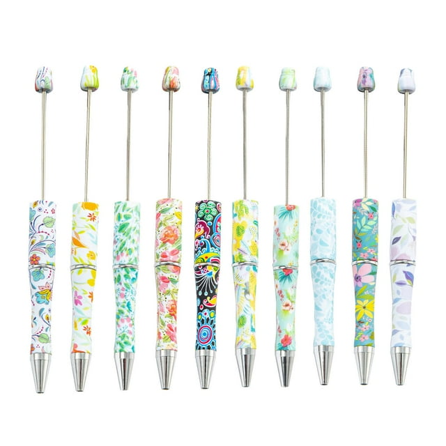 10 piezas de bolígrafos para abalorios, bolígrafo multicolor, bolígrafos con para dibujar, repuestos para exámenes, diarios, regalos para