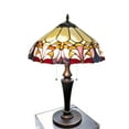 thumbnail image 1 of FixtureDisplays® Tiffany Style Elegant 2 Lights Desktop Lamp 16-Inch Shade15719, 1 of 13
