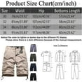 thumbnail image 3 of Gubotare Mens Casual Twill Cargo Shorts Cotton Drawstring Classic Cargo Stretch Short with 6 Pockets (AG,36), 3 of 3