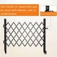 thumbnail image 4 of Foldable Expandable Security Gate, Mobile Rolling Safety Barrier with 360° Swivel Lockable Casters, Heavy-Duty Metal Barricade for Garage, Warehouse, Driveway and Pool, 4 of 6