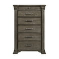 thumbnail image 3 of Picket House Furnishings Paterson Wood 6-Drawers Bedroom Chest in Gray, 3 of 10