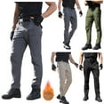 thumbnail image 5 of FAWUUDO Men's Cargo Pants Water Lightweight Hiking Pants Outdoor Work Pants with Multi Pockets Olive Green, 5 of 5