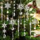 thumbnail image 2 of Adornos navideños de cristal, copos de nieve de acrílico, carámbanos, adornos de cristal, decoración colgante para árbol de Navidad, fiesta de Año Nuevo, 2 of 5