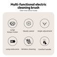 thumbnail image 3 of Leyfeng Cordless Electric Spin Scrubber 9 Replacement Cleaning Heads IPX6 Waterproof Dual Speed Shower Cleaning Brush with Extension Arm for Bathroom Bathtub Grout Tile Floor, 3 of 8